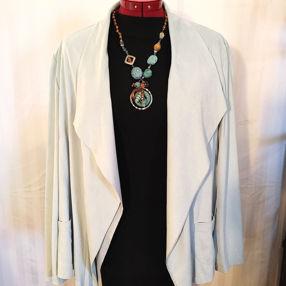 Barbara Lebek Faux Suede Jacket - Picture 1 of 7